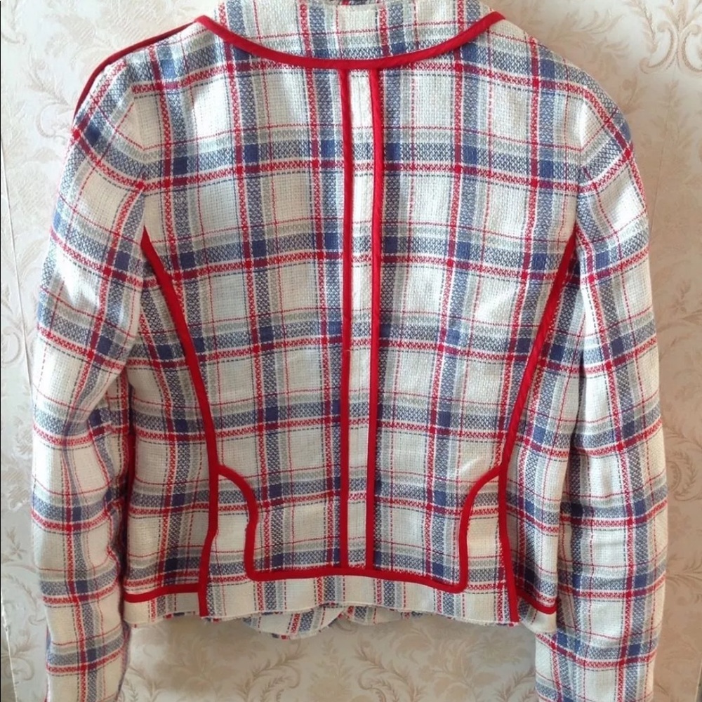 Dolce and Gabbana plaid linen jacket blazer - Picture 4 of 5